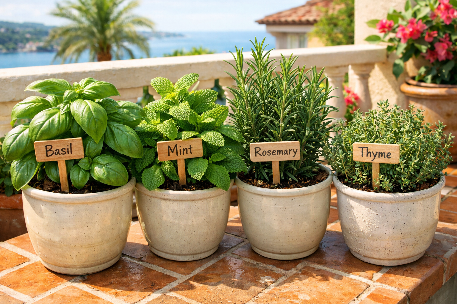 Balkonda yetiştirilen aromatik bitkiler