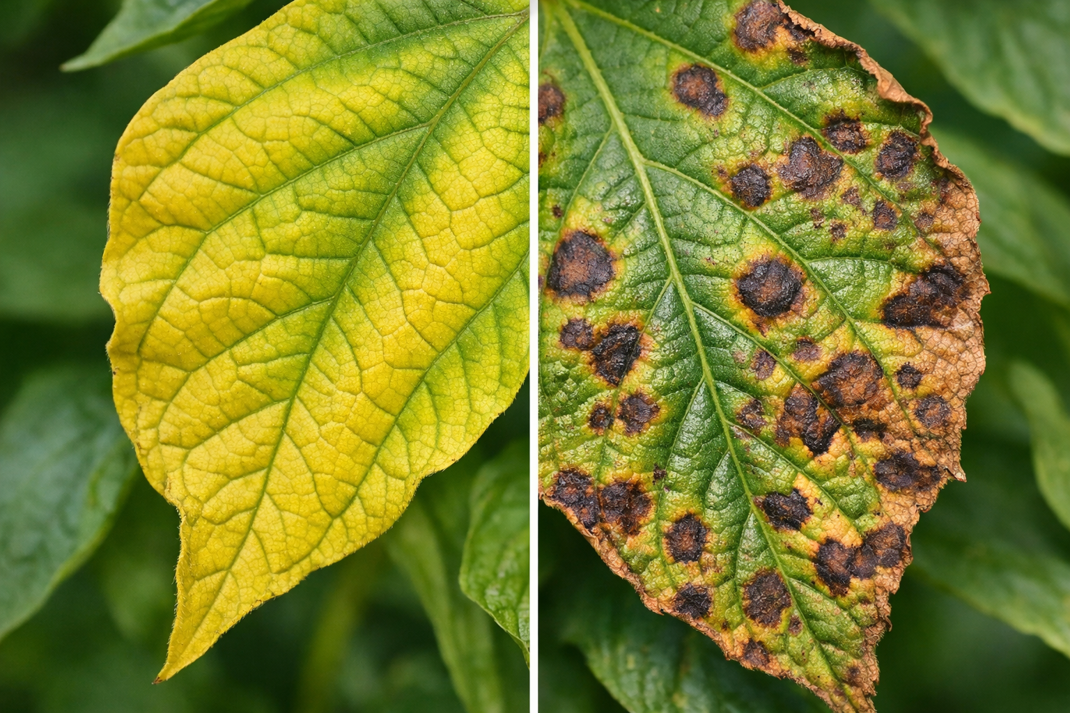 Bitki yapraklarında sorun belirtileri